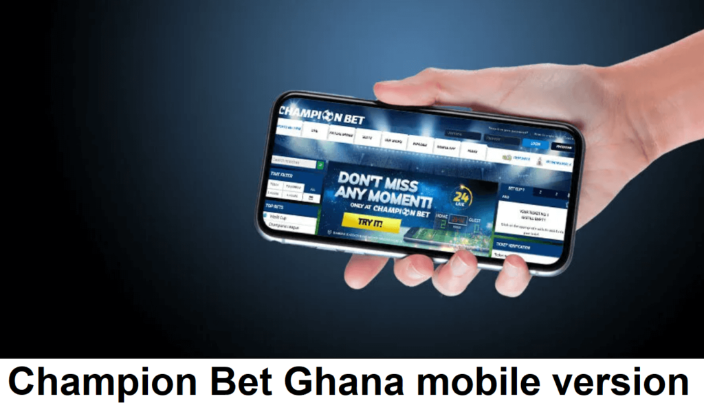 Champion Bet Mobile version